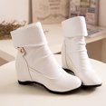 thumbnail image 7 of Herrnalise Women's Fold-Over And More Wear High-Heeled High-Heeled Short Boots,Savings, 7 of 7