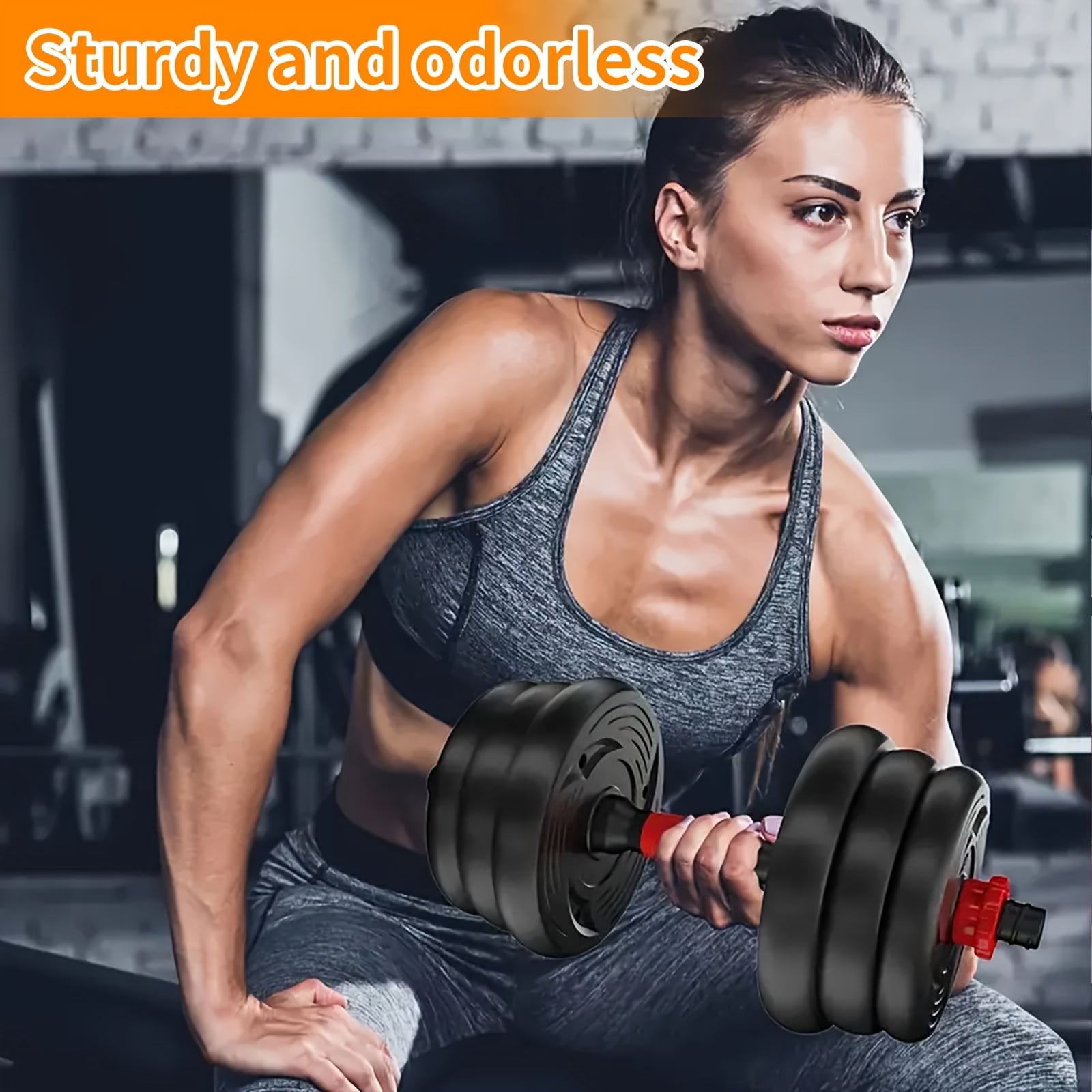 4in 1 Dumbbell Set, Adjustable Dumbbells, 20/ 30/ 76/ 90LBS Free Weight Set, Fitness Exercise for Home, Suitble for Men/ Women