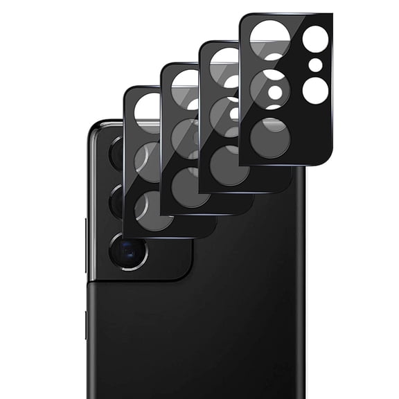 UZWZW (4 Pack) Tempered Glass Camera Lens Protector for Samsung Galaxy S21 Ultra 5G (6.8 inches)