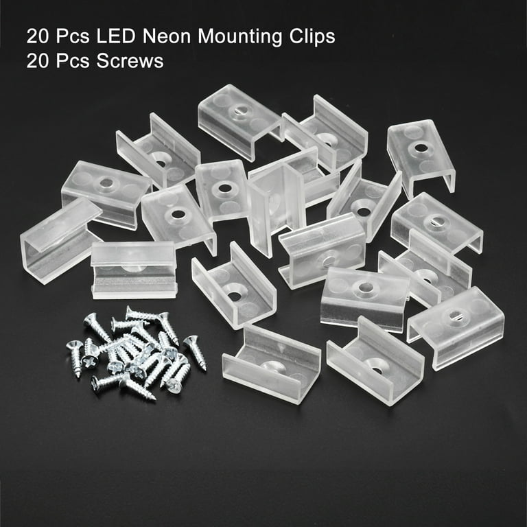 Uxcell Rope Light Mounting Clips Wall Channel Mounting Holder