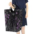 thumbnail image 4 of Yayeee Freestanding Laundry Hamper with Handle Collapsible Large Storage Basket for Clothes, Gothic Floral Print, 4 of 7