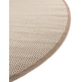 thumbnail image 3 of Unique Loom Outdoor Border Collection Area Rug - Outline (5' 1" Round Beige/Ivory), 3 of 9