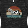 thumbnail image 4 of Inktastic Zebra Safari Animal Sunset Women's T-Shirt, 4 of 5