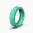 thumbnail image 5 of 8Pcs Silicone Wheel Protectors Flexible Wear Resistant Scratch-proof Noise Reducing Suitcase Wheel Covers Castor Sleeves-Green, 5 of 8