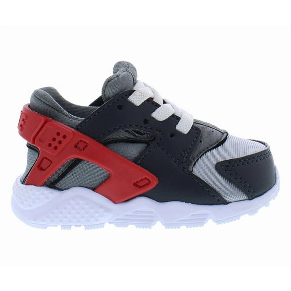Nike Huarache Run Infant/Toddler Shoes Size 4, Color: Dark Smoke Grey/University Red