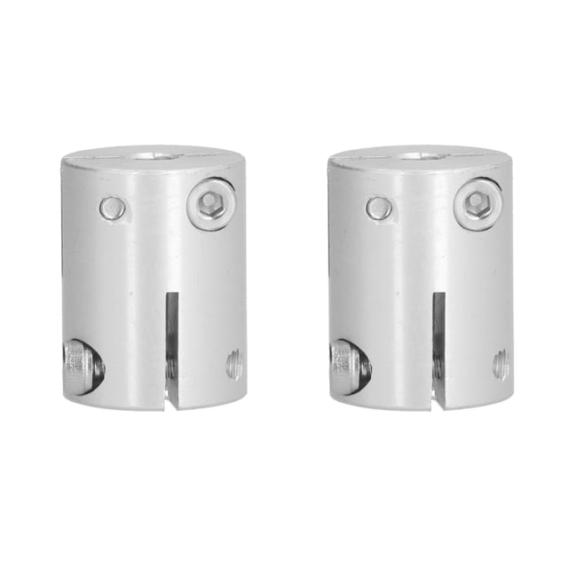 Acopladores De Eje De 2 Uds, Piezas De Metal De Acoplamientos De Orificio De 6mm A 6mm De Alta Carga De Aleación De Aluminio