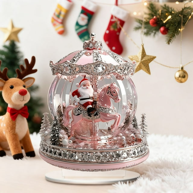LSLJS Christmas Tree Santa Claus Snowman Decoration Ornament 2D Flat Holiday Gift Gold Series Christmas Decorations