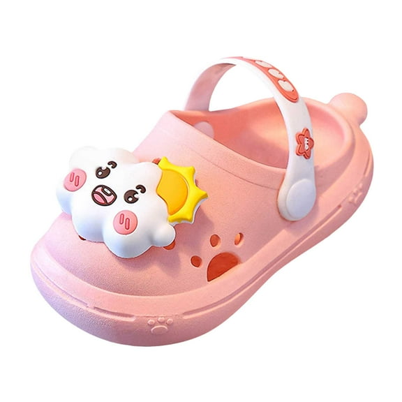 Mepaouo Toddler Sandals Baby Boys Girls Slip on Clogs Quick Dry Slides Kid Summer Cute Water Shoes