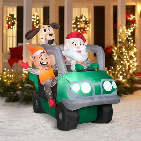 6' Santa Atv Airblown Inflatable Christm - Walmart.com