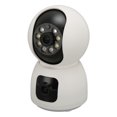 thumbnail image 3 of Cámara de seguridad 2K 4MP lente dual 2,4G aplicación móvil 360° PTZ visión nocturna alerta de detección de movimiento conversación bidireccional para monitoreo de bebés, 3 of 14