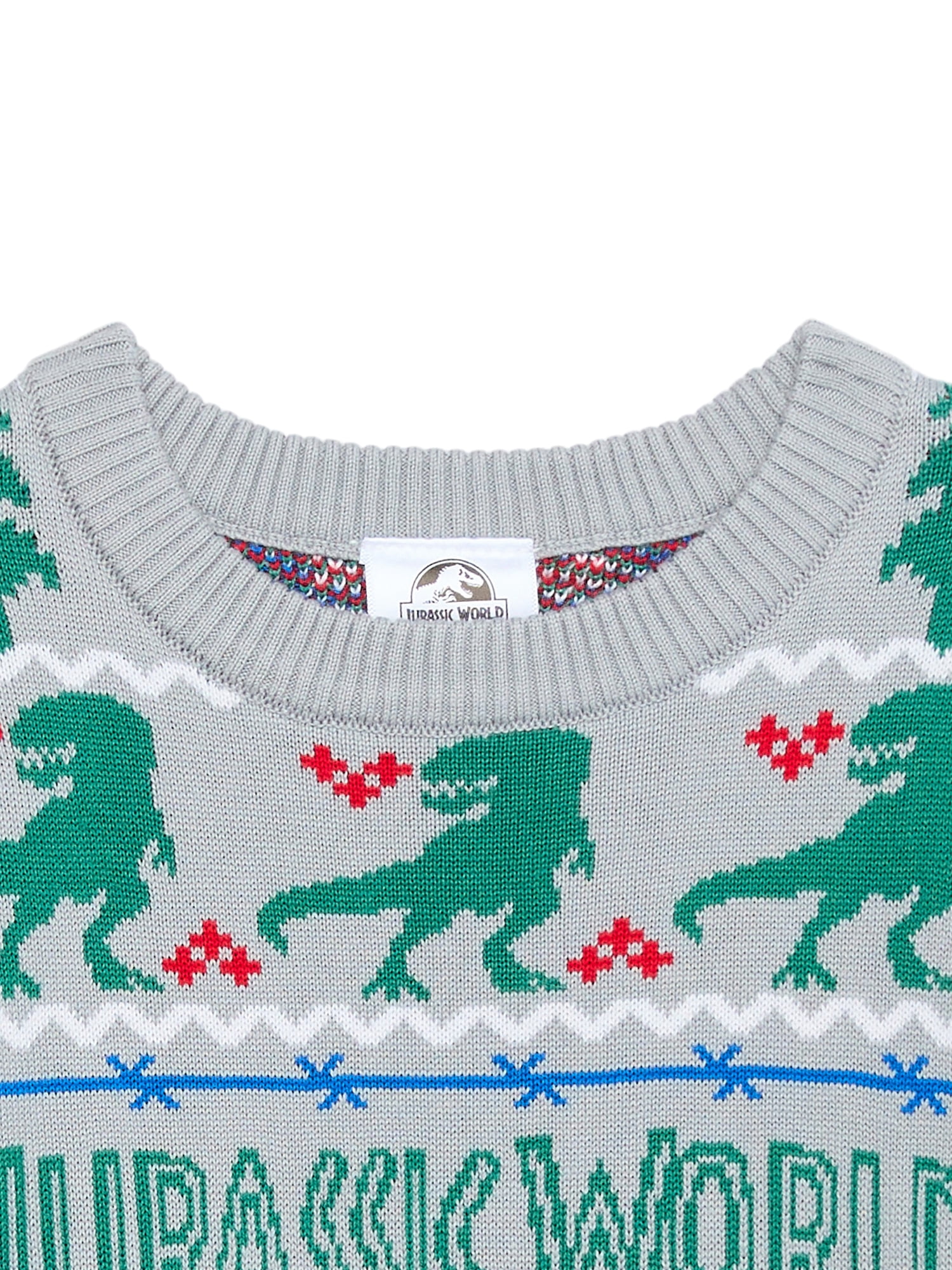 Jurassic World Toddler Boy Holiday Sweater with Long Sleeves, Sizes 12M-5T