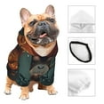 thumbnail image 3 of Honeii Banana Leaf Meditating Gorilla Print Small Dog Hoodies Pet Hooded Sweatshirts Fall Winter Puppy Cat Sweaters Warm Clothes for Small Dogs Outfits Costume-Large, 3 of 7