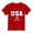 X51 Red, variant on Confree Child Boys 4Th Of July Tshirts Usa Flag Star Striped Printed Short Sleeved Patriotic July 4Th Shirt Summer Festival Casual Comfortable For Boys Tops Size 5-6 Years Black