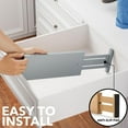 thumbnail image 6 of SpaceAid Bamboo Dresser Drawer Dividers 6 Pack, 4.65“ High Adjustable 12.5“-17” Drawer Organizers for Clothing, Gray, 6 of 7