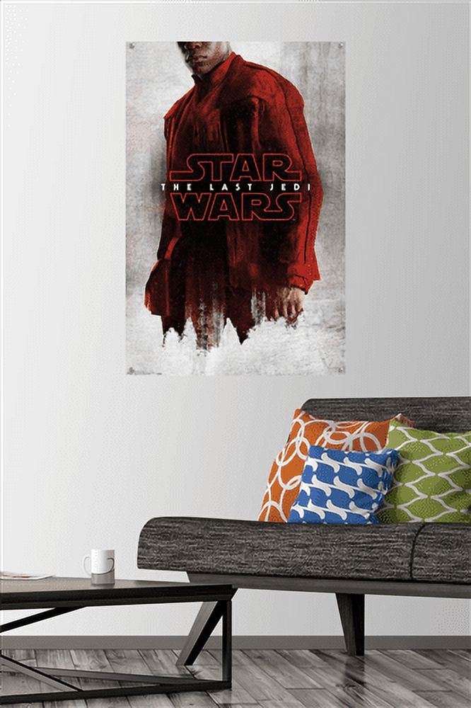 Star Wars: The Last Jedi - Red Finn Wall Poster with Push Pins, 22.375" x 34"