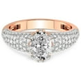 thumbnail image 4 of IGI Certified 1 Carat Oval Shape Lab Grown Diamond Engagement Ring | 14K Rose Gold | Titania Luxe Eight Prong Lab Diamond Ring | FG-VS1-VS2 Quality Friendly Diamonds, 4 of 6