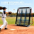 thumbnail image 2 of Baseball Nets Training Equipment – 2-in-1 Adjustable Pitchback Trainer w/ 9-Hole Target – 12-Angle Rebounder Net for Baseball/Softball – Multi-Sport Pitching & Fielding Practice, 2 of 6