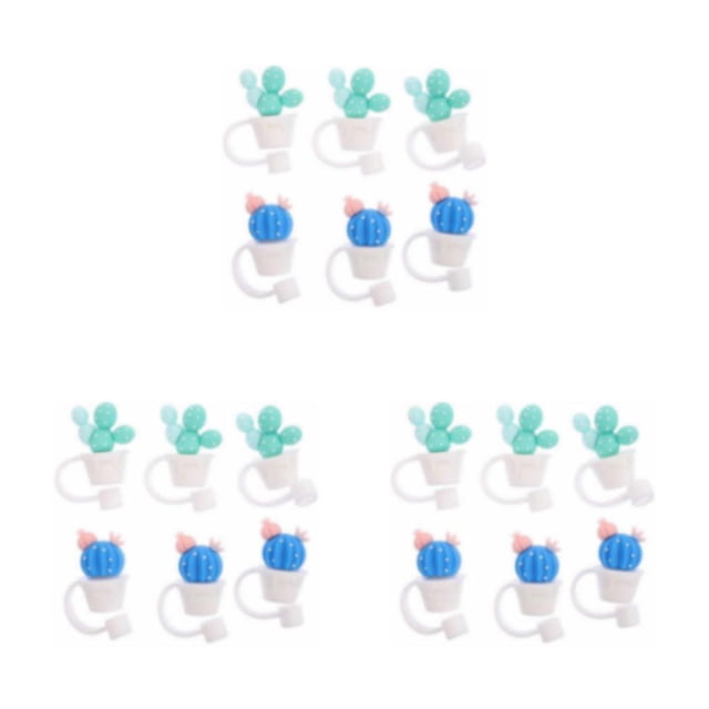Inteprter Tapón de paja de silicona, reutilizable, ligero, resistente al agua, accesorios para vasos de vidrio, tapones portátiles a prueba de Type1 NO1