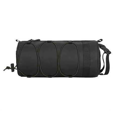 Bike Handlebar Bag Bike Storage Bag Bicycles Frame Bag Scooter Bag with Waterproof Zipper Bike Accessories Black