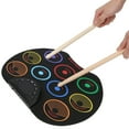 thumbnail image 3 of Electronic Drum Pad,Portable Colored Silicone and Plastic Hand Rolled Electronic Drum Percussion Instrument for Adult Beginner, 3 of 8