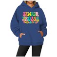 thumbnail image 2 of WEAIXIMIUNG Sweatshirts Courts pour Femmes Grande Taille Décontracté Col Rond avec Poche Saison Senior 2025 Hoodie, 2 of 3