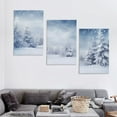 thumbnail image 4 of ONETECH  Winter Snow Scene Nature Landscape (40) Painting On Canvas Wall Art Poster Scroll Picture Print Living Room Walls Decor Home Posters 12''x16''X3 Panels, 4 of 4