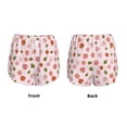 thumbnail image 5 of Picia Hand Drawn Strawberry Pattern Women's 2 in 1 Athletic Running Shorts High Waisted Workout Casual Gym Sweat Shorts with Comfy Liner Zipper Pockets-Large, 5 of 9