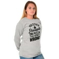 thumbnail image 4 of Like Pineapple Pizza Debate Opinion Plus Size Long Sleeve Graphic Tee Shirt Brisco Brands 3X, 4 of 5