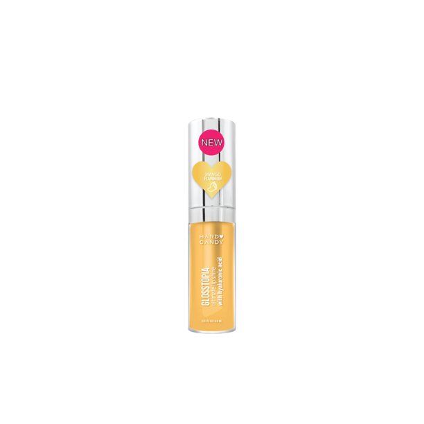 Hard Candy Glosstopia, Flavored Lip Gloss, Let it Mango, 0.19 oz