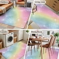 thumbnail image 5 of Abstract Rainbow Area Rugs 2.7'x5', Washable Small Throw Rugs for Kitchen Bedroom, Fantasy Ombre Moden Art Indoor Outdoor Rug Non-Slip Low Pile Carpet Runner Reversible Floor Mats, 5 of 8