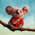 thumbnail image 2 of Heffernan, Lucia 12x12 White Modern Wood Framed Museum Art Print Titled - Outback Fun II, 2 of 4