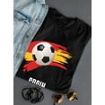 thumbnail image 3 of Spain Football Soccer T-Shirt Women -Smartprints Designs, Female XX-Large, 3 of 4
