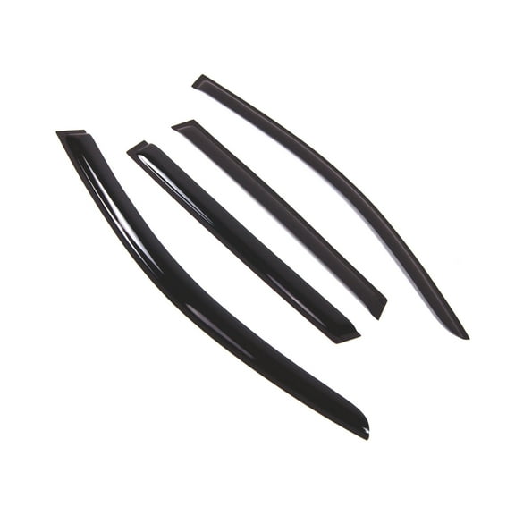 Tuningpros WD2-735 Outside Mount Window Visor Deflector Rain Guard Dark Smoke 4 Pcs Set For 2011-2017 Porsche Cayenne