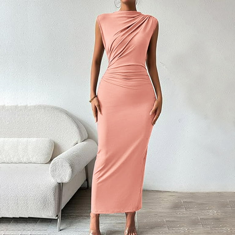 pencil dress for party Chocolate Coast Party Disc Sequin Feather Hem Pencil Dress