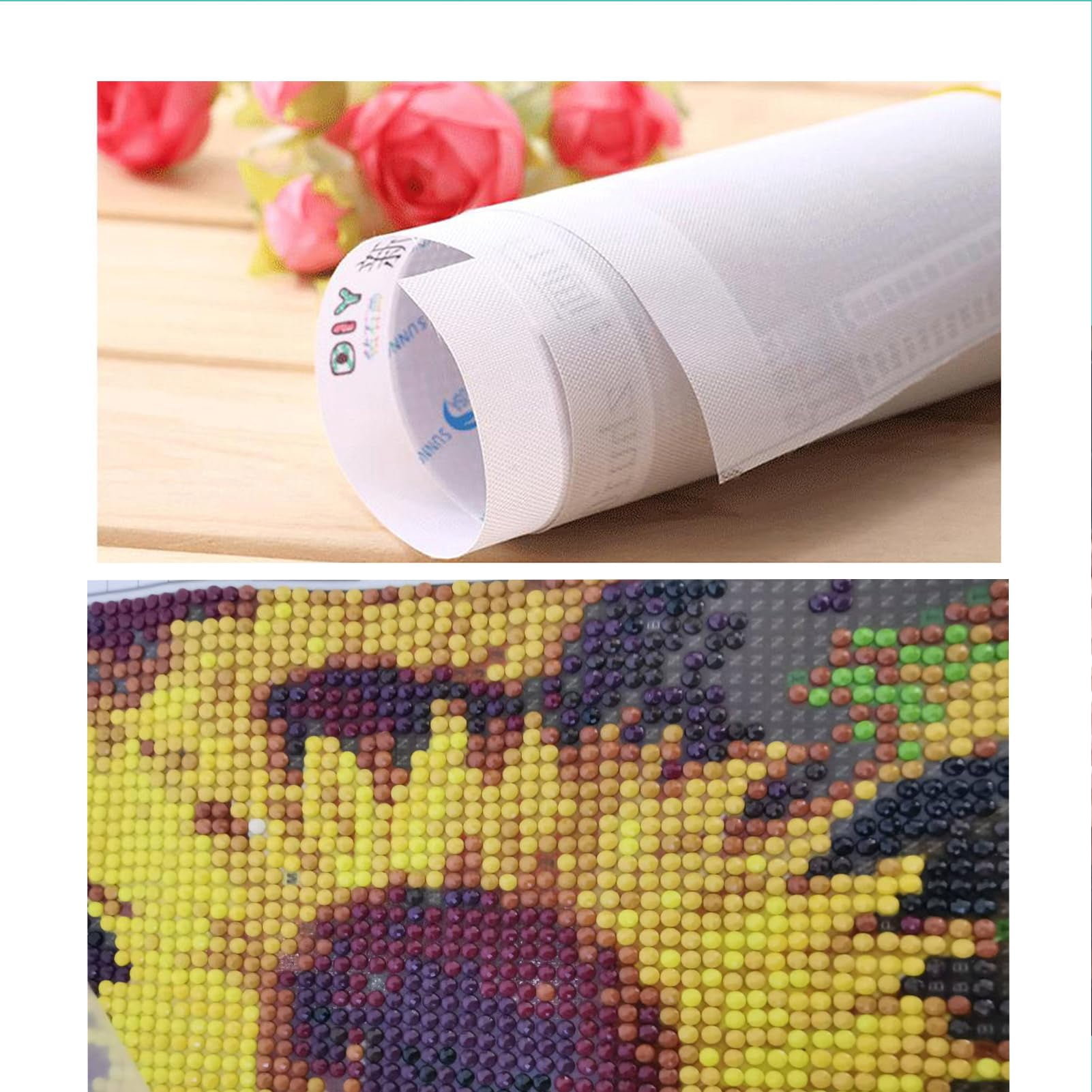 5D Mount Fuji Diamond Painting Kits for Adult, Mountain Sakura Diamond Art Kits for Beginners, DIY Full Drill Floral Diamond Dot Gem Art Kits for Home Decor 16x20 Inch Cherry(40*50cm,  No Frame)