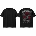thumbnail image 3 of Men's Gothic Rose Graphic T-Shirt, Floral Back Print Short Sleeve Crewneck Tee, 3 of 9