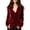 Red, variant on TGSLY Women's Velvet Button Down Shirts Lightweight Soft Collared Long Sleeve Tops Dressy Casual Solid Color Fall Blouses with Pockets XL
