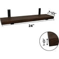 thumbnail image 6 of CONSDAN Floating Shelves, USA Grown Solid Oak Hardwood, Wall Shelves for Bedroom, Bathroom, Living Room, Kitchen, 24x7.5x1.5 in, Dark Walnut, 6 of 6