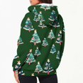 thumbnail image 3 of LOVZFMLL Vestes pour Femmes Décontractées Imprimé de Noël Fermeture Éclair Manches Longues Sweat à Capuche, 3 of 6