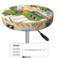 thumbnail image 4 of Kll Construction Machinery1 Round Bar Chair Cushion Cover 13 Inch,Bar Stool Protector With Elastic, Soft Washable, 4 of 7