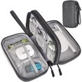 thumbnail image 1 of Electronic Organizer Travel Cable Accessories Bag, Electronic Organizer Case, Waterproof Electronic Accessories Organizer Bag for Power Bank, Charging Cords, USB Cable (Dark Gray), 1 of 7
