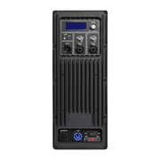Sound Town Line Array Speaker System with One 18 Powered Subwoofer w/DSP and Speaker Output, Two 6 x 3 Line Array Speakers, Black (CARME-18M3)