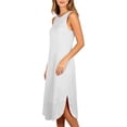 thumbnail image 4 of Horkkom Sleep Shirts for Women Sleeveless Solid Color Crew Neck Nightgowns Comfy Soft Night Dress, S-2XL, 4 of 6