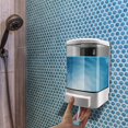 thumbnail image 2 of RV Dispensador de jabón manual de 1000 ml, acondicionador de plástico para champú, gel de ducha montado en la pared, dispensador de habitación, bomba de jabón para baño o cocina Rojo Verde, 2 of 5