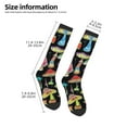 thumbnail image 5 of Balery Bright Mushrooms Fun Novelty Socks Men'S Women'S Crew Socks Funny Crazy Novelty Socks Quirky And Cool Socks, 5 of 9
