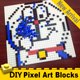 thumbnail image 3 of Bloques de construcción de píxeles isométricos de 32 x 32 puntos, bloques de construcción cuadrados en miniatura de 1 x 1, retratos de pared, decoración del hogar DIY, compatibles con L*goeLY, 3 of 4