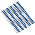 thumbnail image 1 of Engarce 100 Piezas Conector De Horquilla Azul Conductividad Estable 19A Terminales De Engarce Aislados Seguros Terminal De Cable Para Transporte, 1 of 7