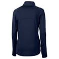 thumbnail image 3 of Women's Cutter & Buck Navy Los Angeles Angels City Connect Adapt Eco Knit Recycled Half-Zip Pullover Top, 3 of 3