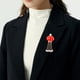 thumbnail image 3 of Broche de linterna de estilo chino, broche para mujer, joyería para mujer, broche para ropa, decoración., 3 of 5