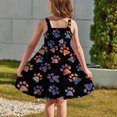 thumbnail image 6 of XUNKUSGA Toddler Girl Summer Dresses Casual Sleeveless Button Down Beach Dresses Graphic/Tie Dye Sundresses Swing Flowy Tiered Midi Sundress with Pockets 2-12 Years, 6 of 6
